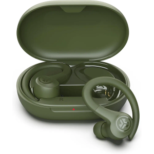 JLab Go Sport+ Wireless Workout Earbuds Featuring C3 Clear Calling, Secure Earhook Sport Design, 35+ Hour Bluetooth Playtime, and 3 EQ Sound Settings (Green)