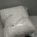 Throw Blanket for Couch - Flannel Fleece 3D Striped Ribbed Bed Blanket.Super Soft Blankets for Women Girls,Teacher Gifts Birthday Gifts Room Home Dorm Decor (White, Throw(50"x60"))