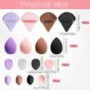 60 Pcs Makeup Sponge Set, Multi-colored Blending Sponge | Makeup Blender Sponges for Liquid Cream, and Powder Latex Free