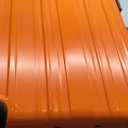 Coolife Luggage Expandable 5 Piece Sets PC+ABS Spinner Suitcase 20 inch 24 inch 28 inch (orange new)