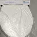 BEMIS 75 Commercial Open Front Plastic Toilet Seat, Heavy Duty Industrial Seat with Lid, Round, White