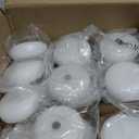 Tuyai (Set of 36) Floating Candles, 3 inch White Dripless Wax Burning Candles, for Weddings, Party, Special Occasions and Home Decorations