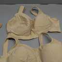 SHAPERMINT Wireless Bras for Women No Underwire  Small to Plus Size Bralettes with Support and Natural Lift (XL: 34DDD/F, 36DD/EDDD/F, 38D, 40C, Beige 2 Pack, Fixed Straps)