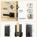 Philips Smart Lock, Smart Door Lock Built-in WiFi, App Remote Control, Keyless Entry Door Lock for Front Door, Deadbolt Lock Auto Lock, Support Alexa & Google, IP54 Waterproof, Black