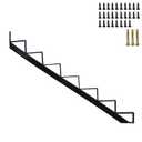 1 Pack Steel Stair Step Riser - 7 Step for Deck Height 57 Inches Stair Stringer for Outdoor Wooden Tread