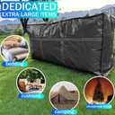 66 Gallon Extra Large Storage Bags, Huge Moving Bags Heavy Duty with Zipper and Stronger Handles, Big Foldable Duffle Bag for Travel - Storage Totes Moving Boxes for College, Christmas Tree, Bedding