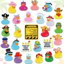Watersay 27 Pcs Duck Cruise Door Magnet Decorations Ducky Magnetic Stickers Decals Reusable Funny Carnival Cruise Ship Cabin Magnet for Door Decor Car Fridge Refrigerator (Novel)