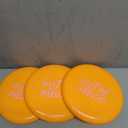 3 x Out Of Office Orange Frisbee 8in 