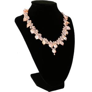Black Velvet Jewelry Necklace Bust Display Stand - 9 Inch Organizer for Retail Store and Home Use