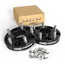 25mm (1 Inch) Hubcentric Black Wheel Spacers 5x114.3 Compatible For Subaru WRX STI 2013-2022, Outback Legacy 2015-2022, WRX 2015-2022, Forester 2018-2022, Ascent 2019-2022 (2pc 56.1mm M12x1.25) Spacer