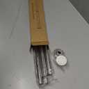 TEECK Shower Curtain Rod, 32-80 inch Adjustable Spring Tension Curtain Rod, Never Rust Anti-Slip Shower Curtain Rod for Bathroom, No Drilling, Never Collapse, Easy to Use, Silver