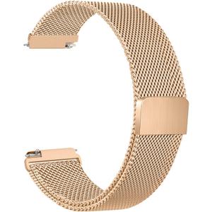 Amzpas Quick Release Metal Watch Band 20mm 22mm Stainless Steel Watch Strap,Mesh Magnetic Replacement Band for Samsung Galaxy Watch 40mm 44mm