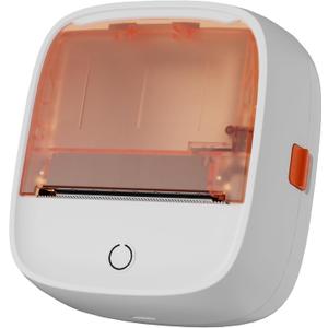 B21 Bluetooth Label Maker, Inkless Label Maker for Home, Kitchen, School and Office Organizations, White, 90 * 98 * 48.3mm