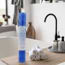 5 x Splash Home Order Bathtub Mat Non-Slip, Shower Mat with 112 Suction Cups and Drain Holes Bath Mat for Tub, 27 L x 14 W Inches, Machine Washable, PVC - Blue