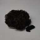 Mens Wig Short Curly Brown Wig Synthetic Costume Replacement Wig for Males