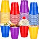 Kochorie 60 Pcs 12 Oz Plastic Cups, Colorful Disposable Party Cups, Heavy Duty Drinking Cup Bulk for Wedding Birthday Baby Shower Family Gatherings Festive Celebrations (Assorted Colors)