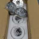 KLSS Brushed Nickel Pendant Lights Kitchen Island - Clear Glass Pendant Light Fixture Multiple Stems Rods 3 Units 12 Inch 3 Units 4 Inch (3 Pack Brushed Nickel)