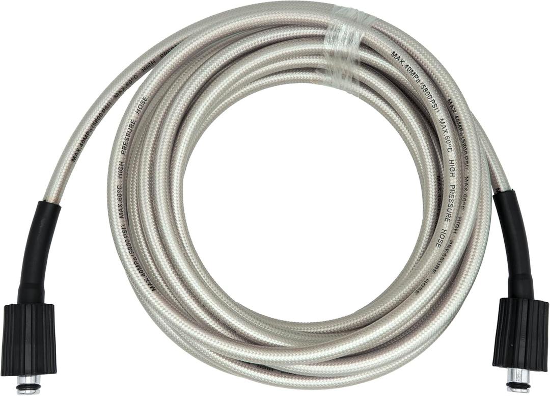 25-Foot Pressure Washer High Pressure Hose, Replacement for Greenworks 5200402, Compatible with all Greenworks Pressure Washers, 1/4-Inch Quick Connect