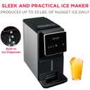 FRIGIDAIRE Touchscreen Nugget Ice Maker, Countertop Ice Machine, Sonic Ice Maker with 33 lbs. Capacity, Slate