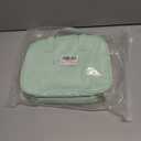 Travel Makeup Bag for Women, Large Capacity Cosmetic Bags for Girls, Compact Pouch Make up Organizer, Waterproof Toiletry Bag with Divider and Handle (Green2)