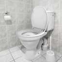 Round Toilet Seat Slow Close, Easy to Install & Clean, Soft Close Toilet Seat, Detachable Seat for Longtime Usage, White