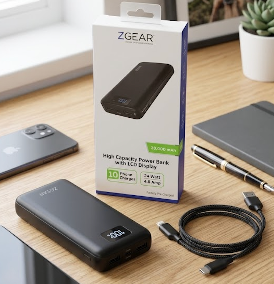 ZGEAR 20,000 mAh Powerbank