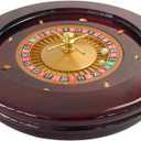 Yuanhe Deluxe Roulette Wheel Set - 20Inch Casino Grade High Glossy Roulette Game Set with 2 Balls Pills,Very Smooth Spinning Action,Great for Home Game Night or Professional Use