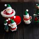 2 x Soulchen 30 Pack Mini Santa Claus Hat Christmas Lollipop Candy Party 1.18 x 1.18 Inch Christmas Santa Hat for Craft (Green)