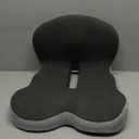 Ergonomic Memory Foam Seat Cushion with Lumbar and Back Support  Coccyx and Tailbone Pain Relief, Orthopedic Posture Correction, Breathable Washable Cover