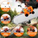 QTG Manual Chain Saw Sharpener,Adjustable Clamp & Precision Guide,Portable Metal Attachment,8-22" Chain/Electric Saws