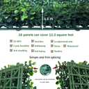 ODTORY Artificial Grass Wall Panel Backdrop,10 X 10 in 16P(11.2 sqft) UV-Anti Greenery Boxwood Panels for Indoor Outdoor Green Wall Decor & Ivy Fence Covering Privacy