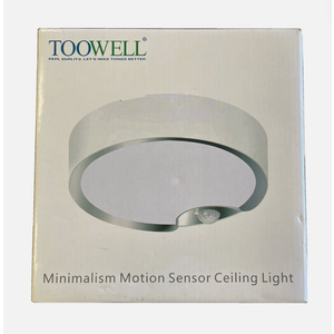 Toowell Minamalism Led Motion Sensor Ceiling Light Battery Operated.