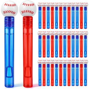 Hollowfly 36 Pcs Baseball Party Favors Baseball Bubble Wands Bulk for Birthday Party Supplies Piata Goodie Bag Stuffers Carnival Prizes Summer Gifts