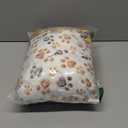 Tatuo 4 Pcs Dog Blanket for Pet Puppy Teething Toys Paw Print Fleece Blanket for Pet Cat Soft Warm Sleep Mat Guinea Pig Cage Mat(Midwest (24 x 47 Inch),White, Coffee, Pink, Purple)