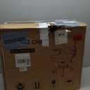 Ergonomic Office Chair, Desk Chair with Adjustable Lumbar Support, Breathable Mesh Comfy Computer Chairs with Flip-up Armrests Executive Task Chair for Adults Home Office(Black)