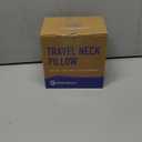 Neck Pillow Airplane, 100% Pure Memory Foam, Comfortable Breathable Cover, Travel Pillows for Airplanes, Ergonomic Design, Neck Pillow for Traveling, Airplane Pillow Flight Train, Black