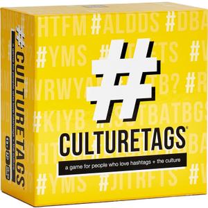 Culture Tags-Card Game for People Who Love Hashtags + Culture, Party Game Set, Gift for Family Fun or Virtual Play, Ages 13+ Years, CB Games