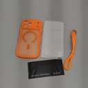 3 in 1 Magnetic for iPhone 17 Pro Max Case, Cute Wavy [Full Camera Protection][Fit for MagSafe] 1X Screen Protector+1X Wrist Strap, Anti-Slip Trendy Women Girly Case for iPhone 17 Pro Max 6.9", Orange