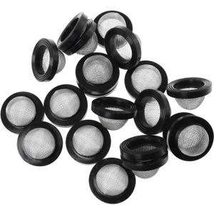 Hose Filter Net 20PCS Seal O Ring Hose Rubber Washers Gaskets with 304 Stainless Steel 60 Filter Screen for 1/2 Inch Shower Head