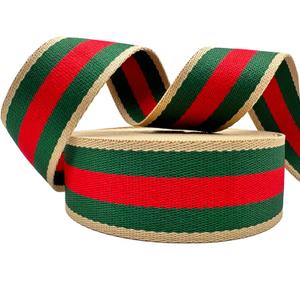 Polyester Webbing Strap 1.5 inch Wide 12 Yard Striped Nylon Webbing for Bag Straps Replacement Crossbody