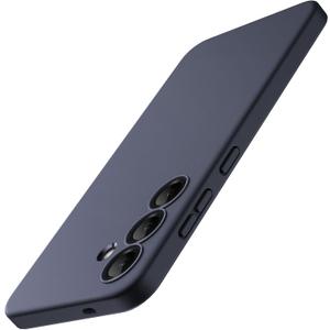 JETech Slim Fit Case for Samsung Galaxy S25 5G, Camera Lens Full Protection, Soft TPU Thin Protective Phone Cover with Matte Finish, Shockproof (Dark Blue)