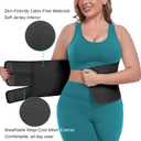 MAMODY Postpartum Belly Band abdominal Binder for Natural Delivery & C-Section, Adjustable Compression Wrap, Abdominal Support Belt (Black, X-Large)