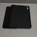 iPad Air 11 Inch Case M3(2025) / M2 (2024), iPad Air 5th/4th Generation Case 2022/2020 10.9 Inch with Pencil Holder, Trifold Stand Smart Case with Soft TPU Back (Black)