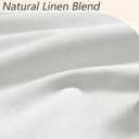 Guken White 100% Blackout Linen Curtains 84 Inch Length 2 Panels Set for Living Room Bedroom Back Tab Thermal Insulated 100% Black Out Drapes Room Darkening Farmhouse Style for Bedroom Curtains 52x84