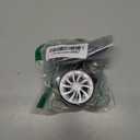 Nylon Swivel Luggage Caster Wheels - 1 Pair, 360 Degree Rotation, Left & Right, 5 Screw Holes