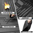 Vanseno Floor Mats for 2021-2024 2026 Chevrolet Chevy Suburban/GMC Yukon XL/Cadillac Escalade ESV 7 Seats Cargo Liner Backrest Mat TPE All Weather Mat for Cadillac Escalade ESV Accessories