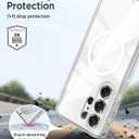 Miimall Magnetic for Samsung Galaxy S26 Ultra Case Transparent, Compatible with Magsafe, [Anti-Yellowing] Shockproof Soft Silicone Ultra Slim Thin Bumper Phone Cover for S 26 Ultra 5G Crystal Clear