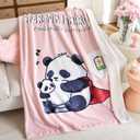 weigelia Mom is Charging Blanket - Pink Soft Fleece Throw Blanket Gift for Mom, Cozy Throw for Women, Couch Blanket for Christmas, Birthday, Mothers Day, 50"x60"