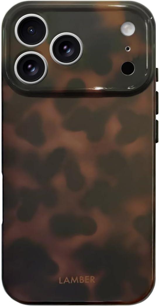 Aesthetic Tortoise Shell Phone Case for iPhone 17 pro - Cute Leopard | Brown Cheetah Print Slim IMD Protective Cover | Durable Fade-Proof | Girly Gift for Girl Women -Trendy Tortoise