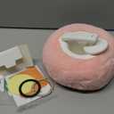 Magnetic Phone Pillow Stand, Phone Holder for Bed,Lap,Desk, Cozy Pillow Stand with Snack Bowl and 2 Magnetic Rings, Compatible with 3.5-7" iPhone,E-Reader, Kindle, Pink